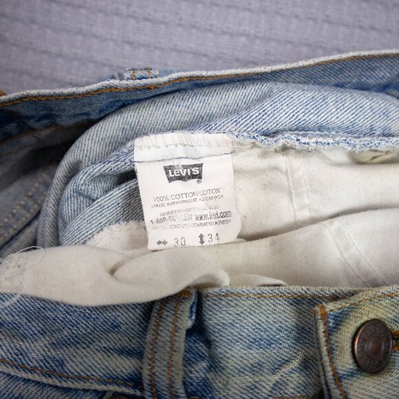 Levi's 506 Orange Tab Straight Denim Jeans 80s - Picture 6 of 9